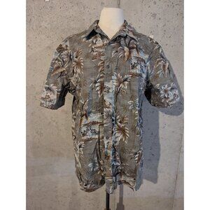 Island Shores Large Button Down Hawaiian Shirt Vacation